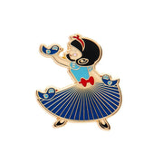 Quirks! Brooches White as Snow Enamel Pin by Erstwilder x Pete Cromer