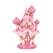 Quirks! Christmas 10" LED Pink Candy Castle by December Diamonds