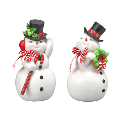Quirks! Christmas 12" Jolly Snowman Couple by December Diamonds