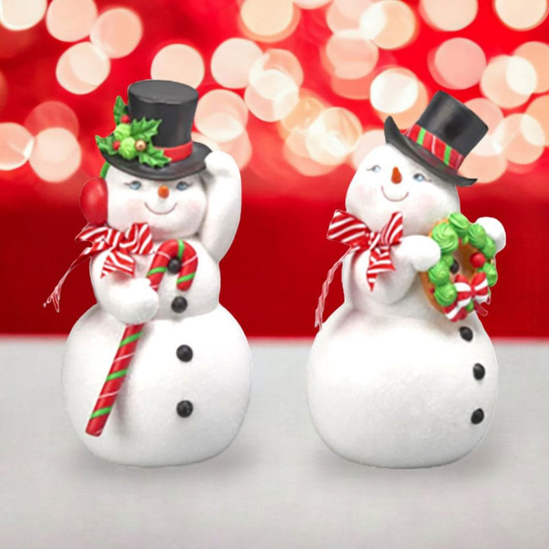 Quirks! Christmas 12" Jolly Snowman Couple by December Diamonds
