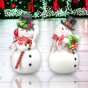 Quirks! Christmas 12" Jolly Snowman Couple by December Diamonds