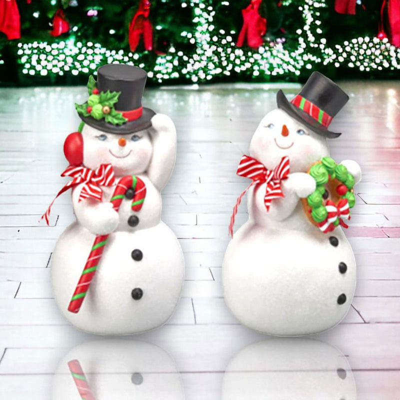 Quirks! Christmas 12" Jolly Snowman Couple by December Diamonds