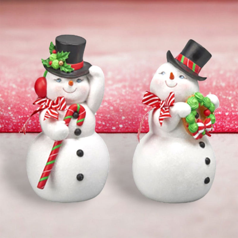 Quirks! Christmas 12" Jolly Snowman Couple by December Diamonds