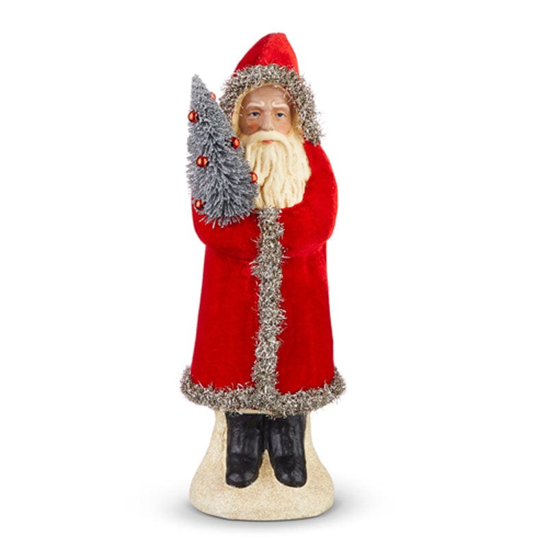 Quirks! Christmas 12" Red Velvet Belsnickle Santa Figure