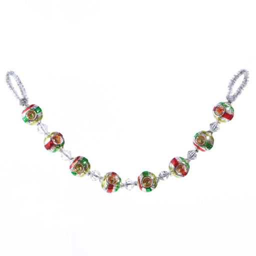 Quirks! Christmas 26" Vintage Indent Glass Ornament Garland