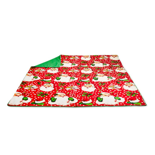Quirks! Christmas 56" Retro Santa Tablecloth