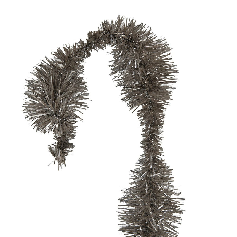 Quirks! Christmas Antique Silver Finish Tinsel Garland