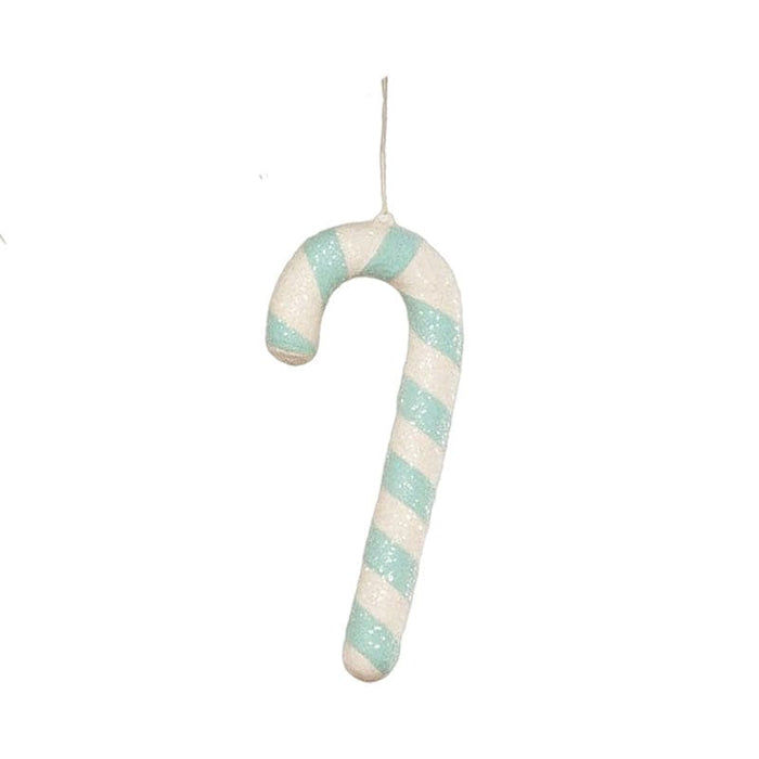 Quirks! Christmas Aqua Candy Cane Ornament by Bethany Lowe Designs