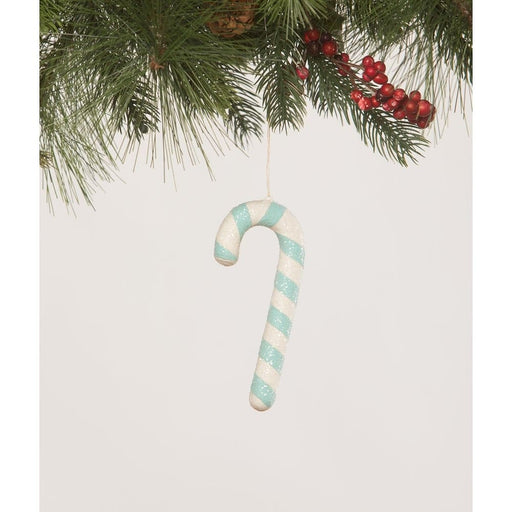 Quirks! Christmas Aqua Candy Cane Ornament by Bethany Lowe Designs