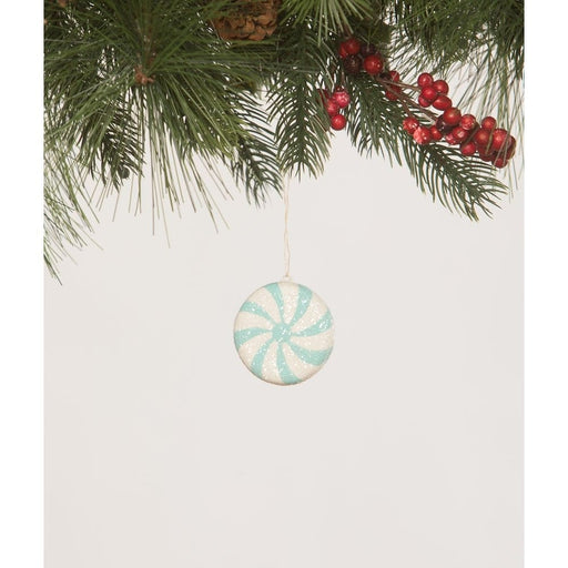 Quirks! Christmas Aqua Peppermint Ornament by Bethany Lowe Designs