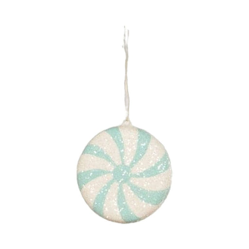 Quirks! Christmas Aqua Peppermint Ornament by Bethany Lowe Designs