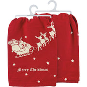 Quirks! Christmas Merry Christmas Vintage Kitchen Towel