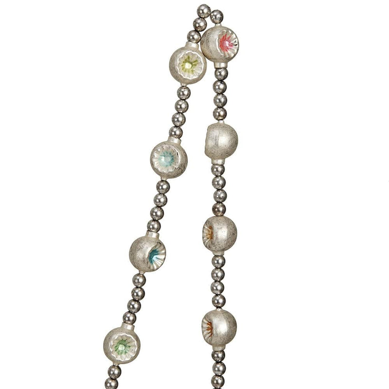 Quirks! Christmas Reflector Glass Beaded Ornament Garland in Kraft Box