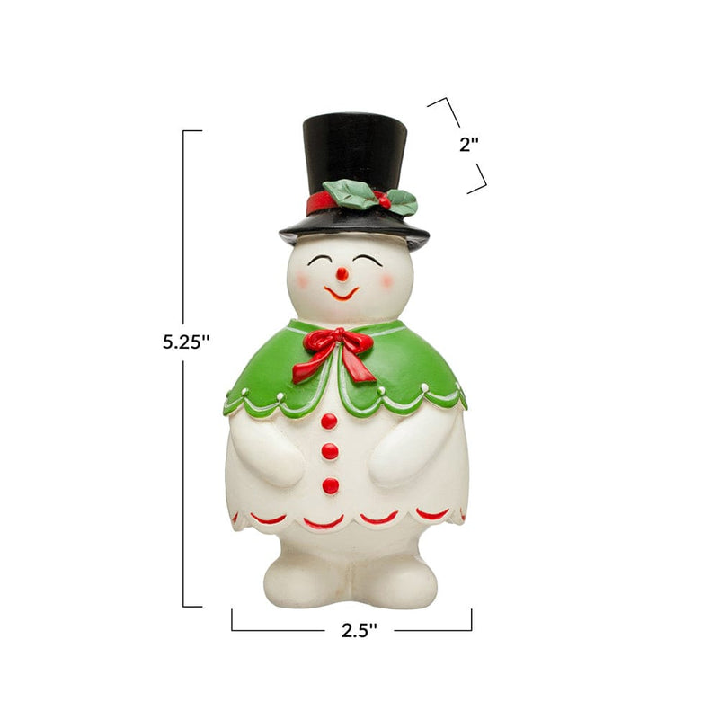 Quirks! Christmas Resin Snowman Toothpick Holder w/ Top Hat