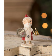 Quirks! Christmas Santa with Wreath & Bell by Bethany Lowe Designs