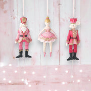 Quirks! Christmas Set of 3 Nutcracker Sweet Shoppe Pull String Ornaments by December Diamonds