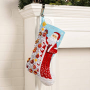 Quirks! Christmas Stocking Bucilla Snowy St Nick Felt Stocking