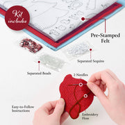 Quirks! Christmas Stocking Bucilla Snowy St Nick Felt Stocking