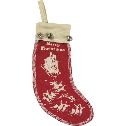 Quirks! Christmas Stocking Vintage Felt Stockings Ornament Set/3
