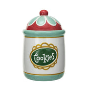 Quirks! Christmas Stoneware Cookie Jar "Cookies"