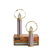 Quirks! Christmas Vintage Reproduction Christmas Candles w/ LED Light, Set of 2