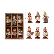 Quirks! Christmas Vintage Reproduction Marching Band -4"H Foam, Wood Bead & Paper