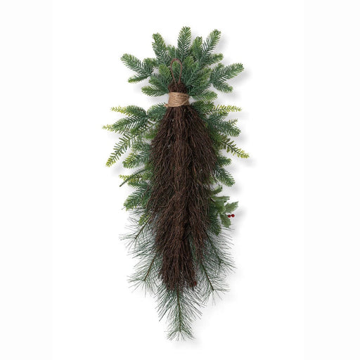 Quirks! Christmas Winter Foliage and Holly Berry Swag