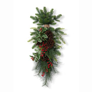 Quirks! Christmas Winter Foliage and Holly Berry Swag