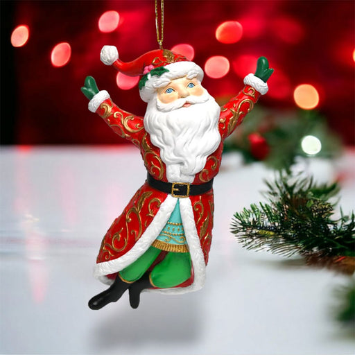 Quirks! Christmas Yippee! Santa Ornament by December Diamonds