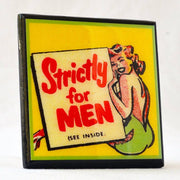 Quirks! coaster set A Little Naughty: Vintage Burlesque Drink Coaster Set