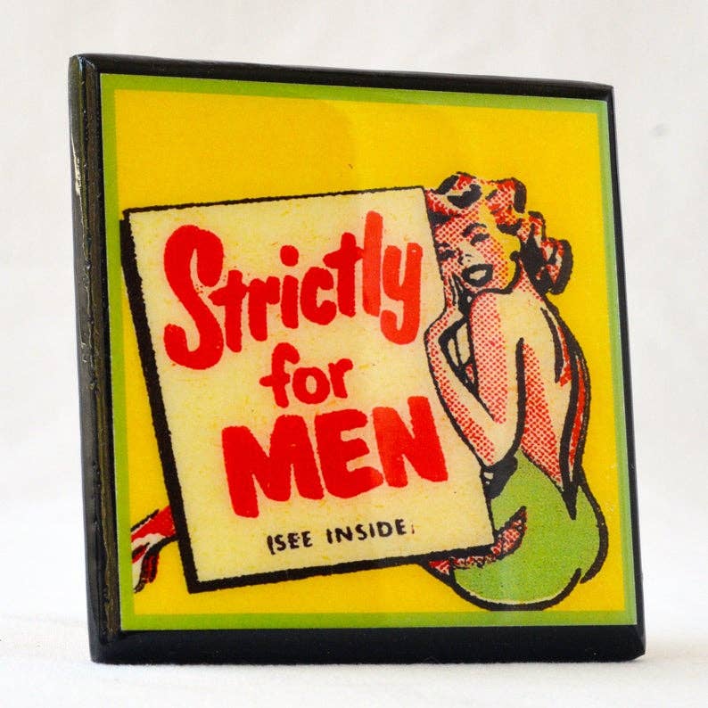 Quirks! coaster set A Little Naughty: Vintage Burlesque Drink Coaster Set