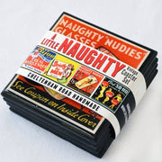 Quirks! coaster set A Little Naughty: Vintage Burlesque Drink Coaster Set
