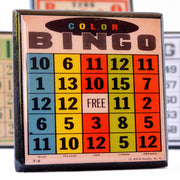 Quirks! coaster set Bingo!  Vintage Bingo Card Coaster Set