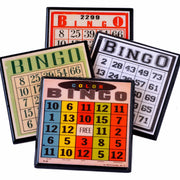 Quirks! coaster set Bingo!  Vintage Bingo Card Coaster Set