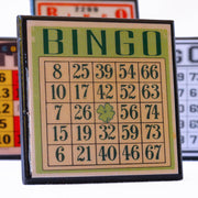 Quirks! coaster set Bingo!  Vintage Bingo Card Coaster Set