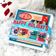 Quirks! coaster set Christmas Lights  Vintage Christmas Coaster Set