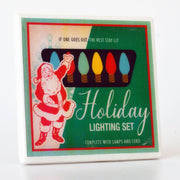 Quirks! coaster set Christmas Lights  Vintage Christmas Coaster Set
