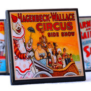Quirks! coaster set Circus Poster Coaster Set