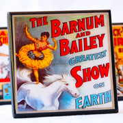 Quirks! coaster set Circus Poster Coaster Set