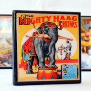 Quirks! coaster set Circus Poster Coaster Set