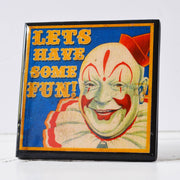 Quirks! coaster set Creepy Clown Halloween Drink Coaster Set