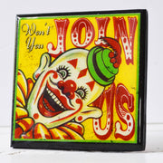 Quirks! coaster set Creepy Clown Halloween Drink Coaster Set