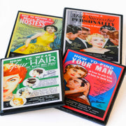 Quirks! coaster set Funny, retro (and dubious) Advice for Women Coasters