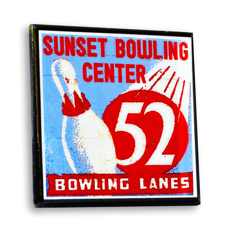 Quirks! coaster set Lets Bowl!  Vintage Bowling Coaster Set