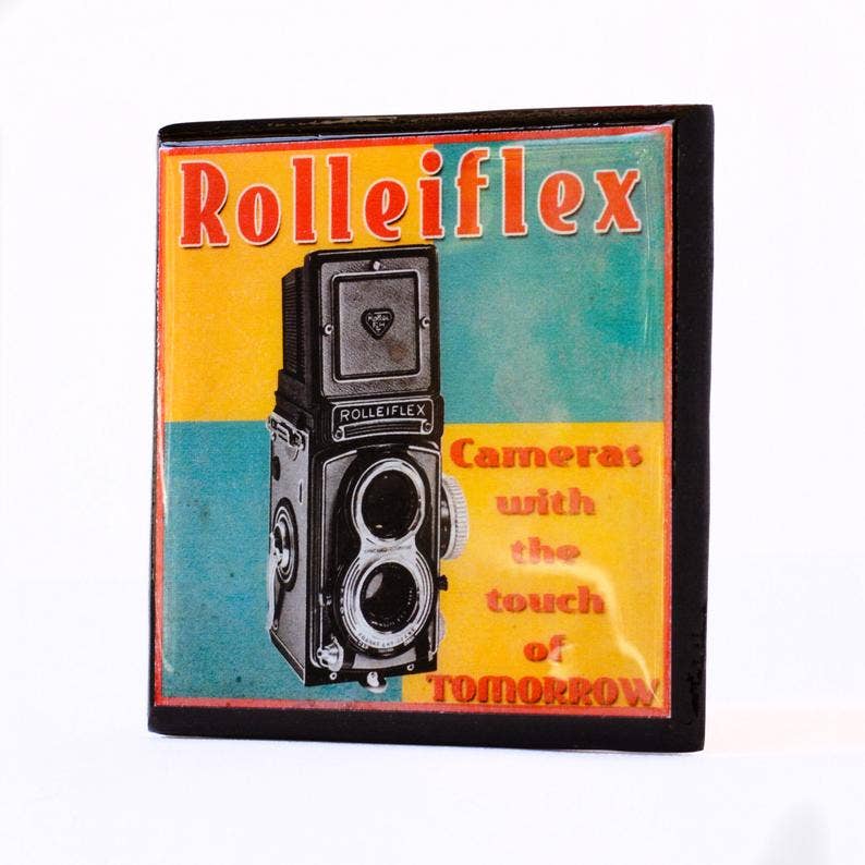 Quirks! coaster set Say Cheese!: Classic Camera Drink Coaster Set