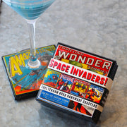 Quirks! coaster set Space Invaders! Vintage Science Fiction Coaster Set