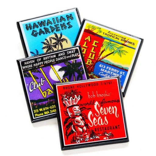 Quirks! coaster set The Tiki Room: Vintage Tiki Lounge Coaster Set