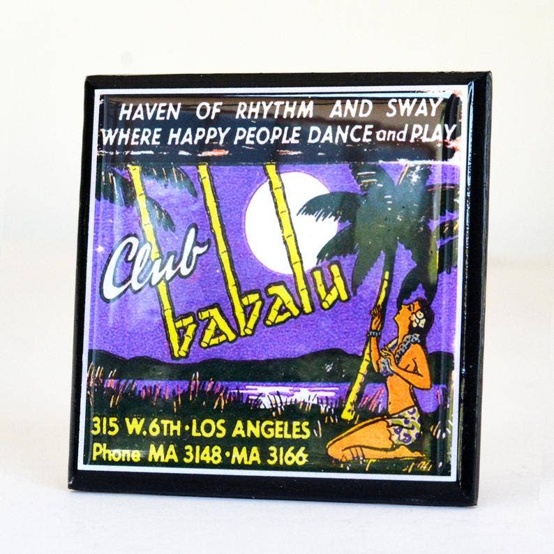 Quirks! coaster set The Tiki Room: Vintage Tiki Lounge Coaster Set