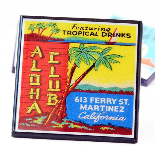 Quirks! coaster set The Tiki Room: Vintage Tiki Lounge Coaster Set