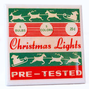 Quirks! coaster set Vintage Christmas Drink Coaster Set